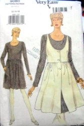 9080 SO EZ VOGUE SHORTER DIRNDL DRESS,OVERDRESS PATTERN 12-16
